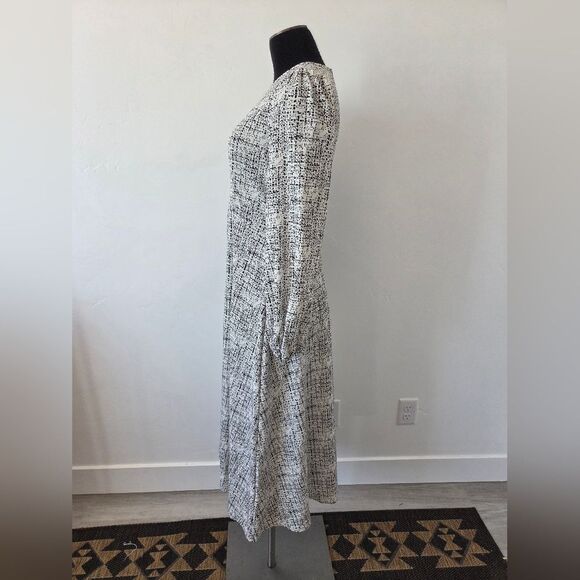 Lightweight Midi Dress Formal Office Career Funeral Event School Teacher Small - Picture 4 of 12